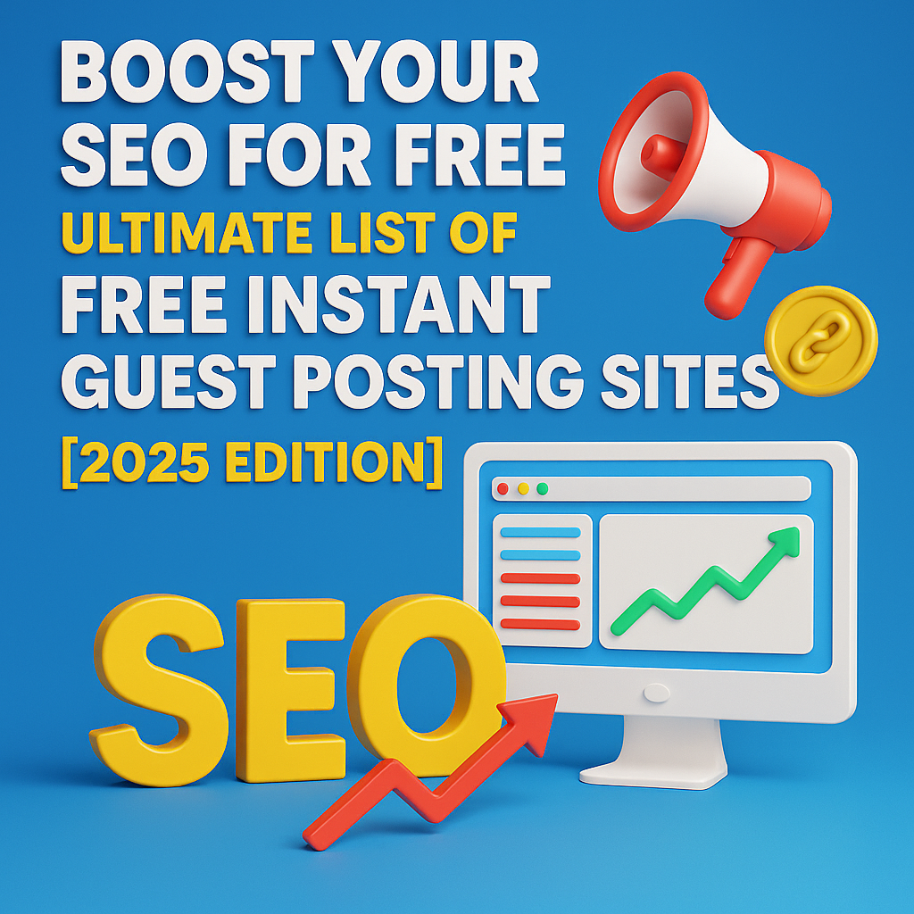Boost Your SEO for Free: Ultimate List of Free Instant Guest Posting Sites [2025 Edition]