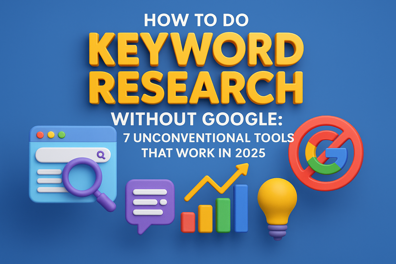 How to Do Keyword Research Without Google: 7 Unconventional Tools That Work in 2025